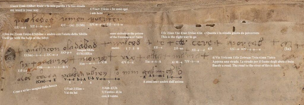 Ultimo foglio del manoscritto Voynich, traduzione