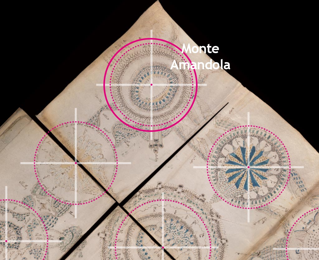 Monte Amandola, Zona "A" mappa Voynich