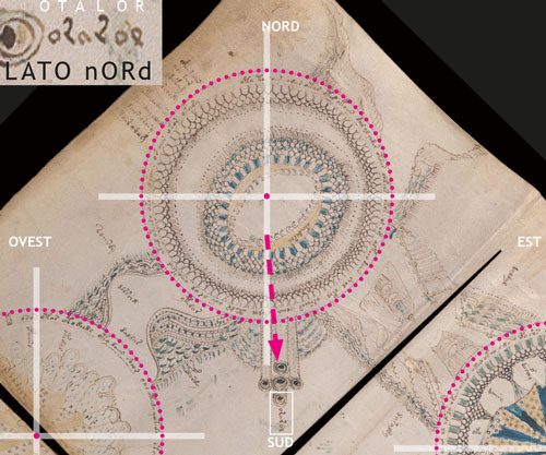 Mappa Voynich, lato-Nord